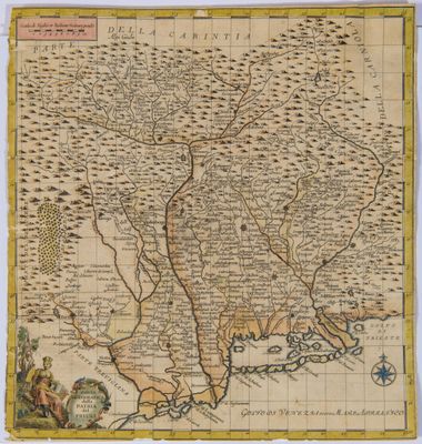 une vieille carte de l'Angleterre