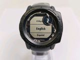 a close up of a smart watch on a stand