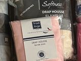 many different types of bedding on the shelf
