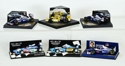 Lot de 6 Voitures MiniChamps et Renault — F1 au 1/43ème