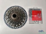 a close up of a bicycle chain and a sprocket