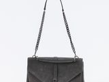 Sac Loulou de Saint Laurent en daim noir