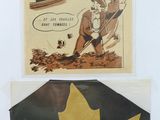 two old political posters of a man and a woman with a maple leaf