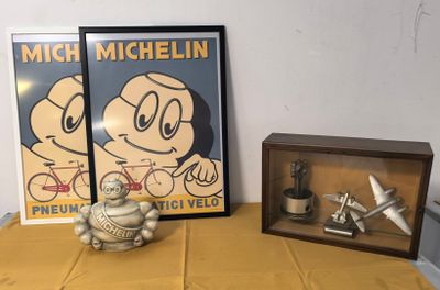 a picture of a table with a picture of a cartoon character on it