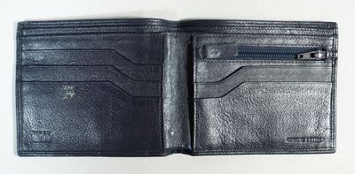 TISCO Portefeuille en cuir noir