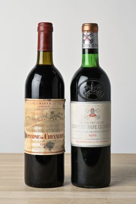 deux bouteilles de vin posées sur une table l'une à côté de l'autre