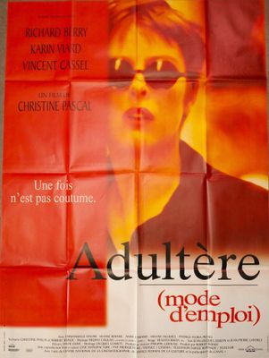 a movie poster for the film adultere made crempoi