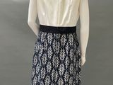a mannequin dress with a black and white pattern