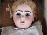a doll that is sitting in a box on the floor
