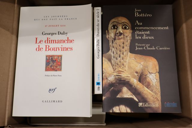 Lot de 4 cartons littérature Gallimard, histoire 