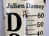 a sign with a thermometer and a cup of coffee on it