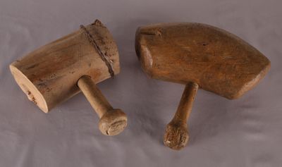 [ OUTILLAGE ] Ensemble de deux maillets de tailleur de pierr… - Photo 1