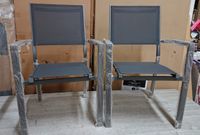 Lot de 2 fauteuils POALU, en aluminium et textilène coloris … (photo 2)
