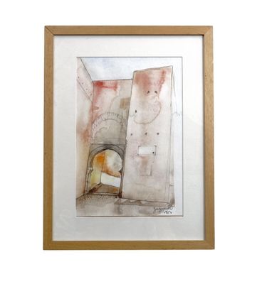 Alberto GUZMAN (1927-2017) "(Puerta Nueva) Granada"