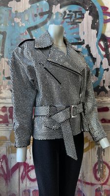 Perfecto T.40 A.VAUTHIER Toile entièrement incrustée de cristaux Neuf