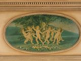 a picture of a painting on the wall of a room