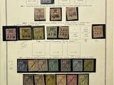 an old book with a bunch of different stamps on it