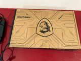 a cardboard box with a picture of a dragon on it