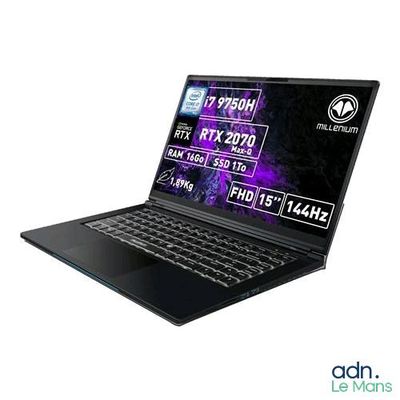 a laptop that is open on a white background