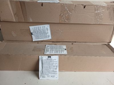 three boxes that are stacked on top of each other
