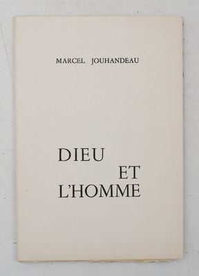 la couverture du livre *Dieu et l'homme* de Marcel Jourdaneau