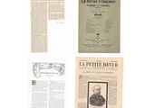 quelques pages d'un magazine sur lesquelles figure la photo d'un homme en costume