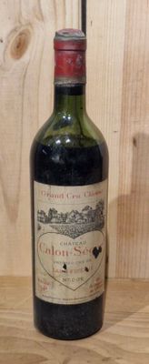 a bottle of wine that is sitting on a table