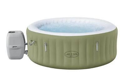 a close up of an inflatable hot tub on a white background