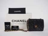 chanel black quilted lambskin small flap bag