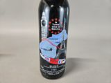 a bottle of wine with a map of the united states on it