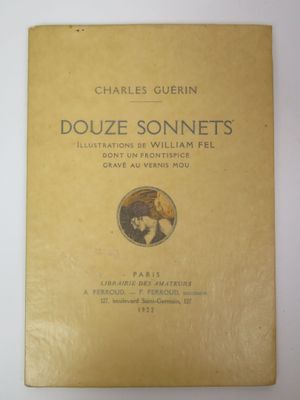 la couverture du livre *Douze sonnets* de Charles Guérin