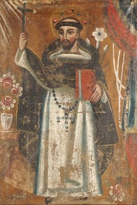 an image of a painting of a man holding a book