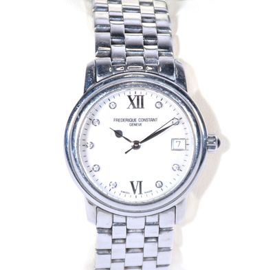 FREDERIQUE CONSTANT - MONTRE bracelet dame en acier, cadran …