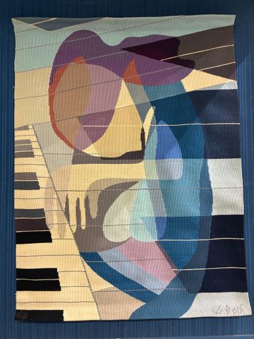 Tapisserie « Concerto » d’après un carton de Geneviève Bois. Atel...