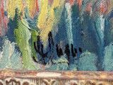 an image of a painting of a cactus plant in a vase