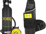 an image of a diving equipment set including a diving device and a diving bag