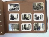 an open book with pictures of people on it