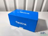 a blue box sitting on top of a white table