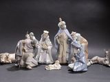 figurines of the nativity of jesus, mary, joseph, joseph, and joseph