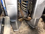 a close up of the front bumper of a vehicle