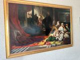 a picture of a painting on the wall of a room