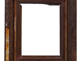 a close up of a picture frame with a white background