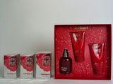 the red box contains three different items including a cream, lotion, and lotion