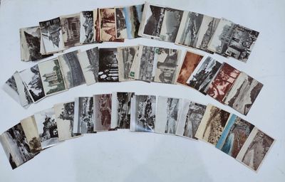 beaucoup de vieilles photos sur un fond blanc