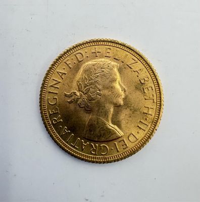 Souverain or Elisabeth II 1958.