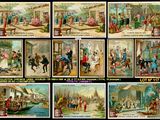 several pictures of a series of pictures of people on a boat
