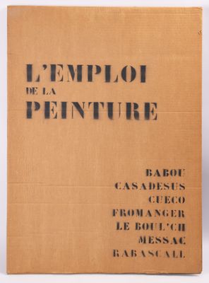L'EMPLOI de la PEINTURE, suite de 7 lithographies justifiées…