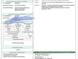 a close up of a document with a barcode on it