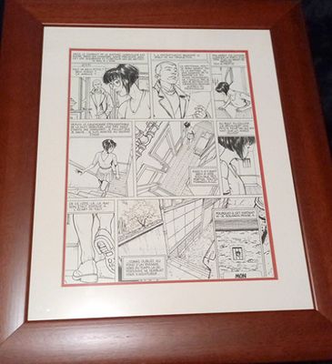 la photo d'une image tirée d'une bande dessinée, placée dans un cadre