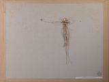 a picture of a picture of a cross made out of rope